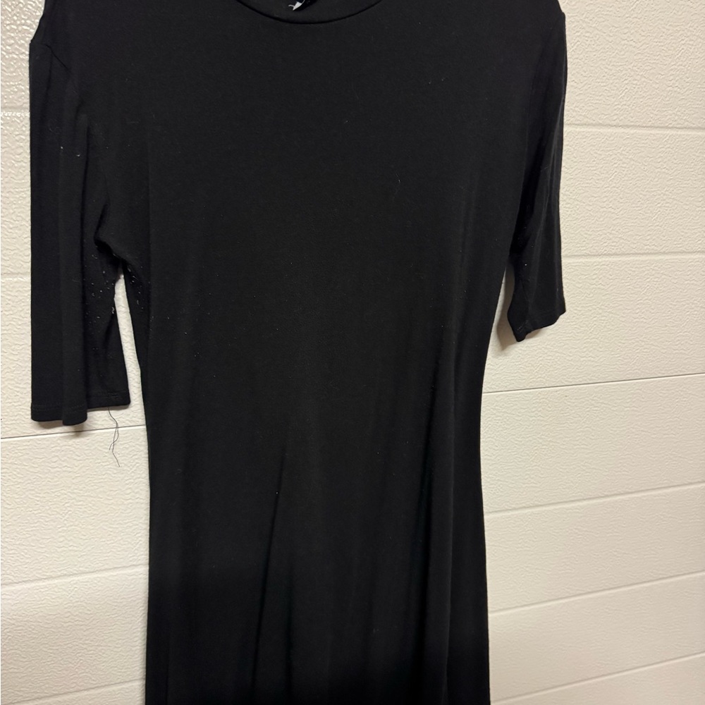 Chic Black Long Sleeve Women's Dress